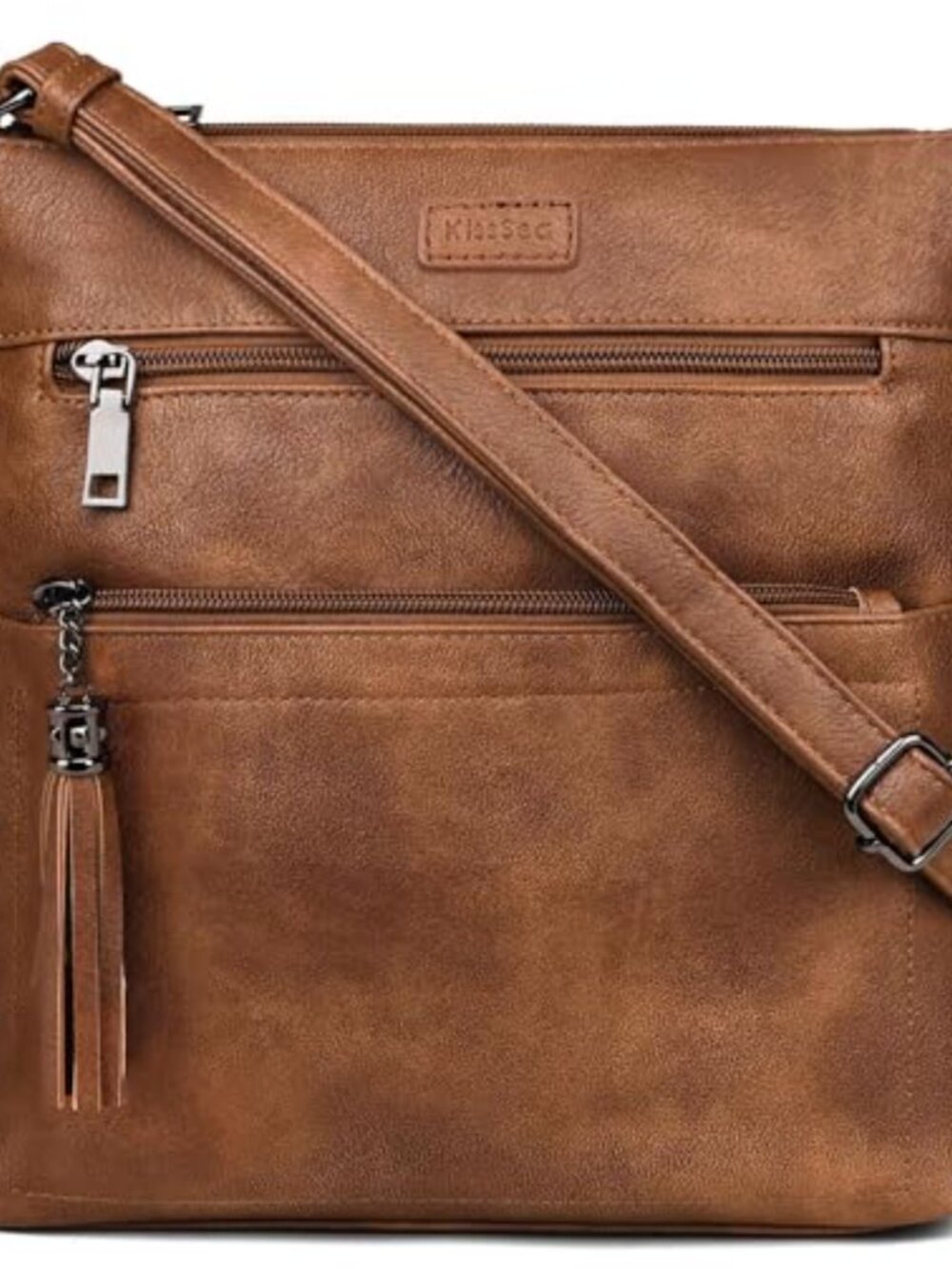 Vegan Leather Crossbody Bag Womens Travel Purse Adjustable Strap